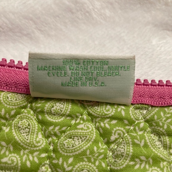 EUC Vera Bradley MADE IN THE USA 🇺🇸 Large Pink Paisley Travel Tote w/ID Holder - Picture 4 of 13